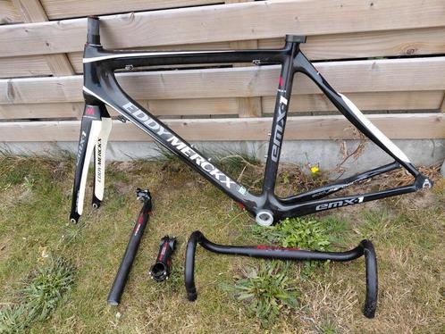 Full carbon Merckx Emx-1 racefietsframe met onderdelen, Fietsen en Brommers, Fietsonderdelen, Racefiets, Frame, Ophalen