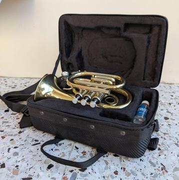 Bach pocket trompet PT-650, Musique & Instruments, Instruments à vent | Trompettes, Enlèvement, Comme neuf, Trompette en si bémol