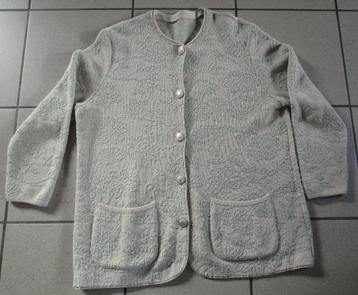 Beige cardigan tricot vest FILATO FOLCO - maat XL