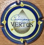 Champagnecapsule VERTUS blauwe omtrek nr. 01b, Verzamelen, Ophalen of Verzenden, Nieuw, Frankrijk, Champagne