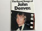 The great songs of John Denver, songboek, Boek, Gebruikt, Ophalen of Verzenden, Kunst en Creatief