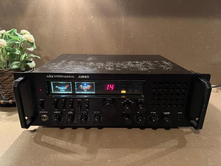 Ham International Jumbo 1 + mouchoir + supports, Télécoms, Émetteurs & Récepteurs, Utilisé, Émetteur et Récepteur, Enlèvement ou Envoi