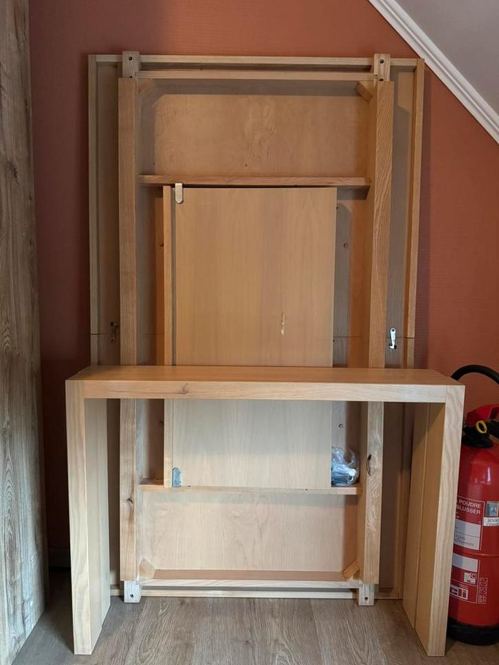 Beuken tafel, Huis en Inrichting, Tafels | Eettafels, Zo goed als nieuw, Ophalen