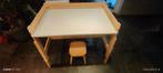 Bureau évolutif avec tabouret enfant en bois (Flisat ikea), Bureau
