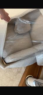 Fauteuil Belissimo Blanc Cassé, Contemporain, Enlèvement, 75 à 100 cm, Tissus