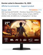 Ecran AOC 27 Qhd Ips, Informatique & Logiciels, Moniteurs, Enlèvement, IPS