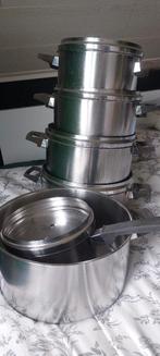 Silvinox demeyere kookpotten set, Ophalen, Gebruikt, Kookpan of Snelkookpan