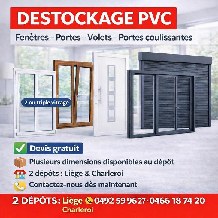 Fenêtres double vitrage en stock immédiatement, Bricolage & Construction, Fenêtres & Moustiquaires, Neuf, Enlèvement ou Envoi