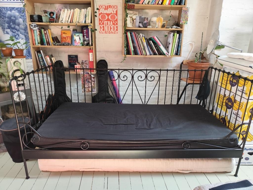 lit/canapé, Enlèvement, Utilisé, Noir, Métal