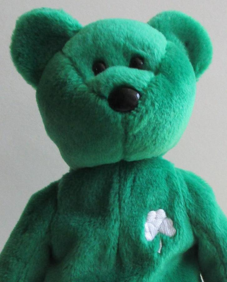 BEANIE BABIES: 124-1-ERIN-1997-IRISH BEAR-EXCELLENT-VINTAGE, Collections, Collections complètes & Collections, Envoi