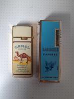 Beau lot de 2 briquets vintage à gaz gauloise et camel, Collections, Enlèvement ou Envoi
