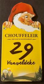 panneau en émail Chouffeleir, Collections, Enlèvement ou Envoi, Comme neuf, Panneau publicitaire