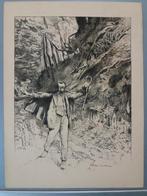 lithographie originale de Franz Gailliard, Enlèvement ou Envoi