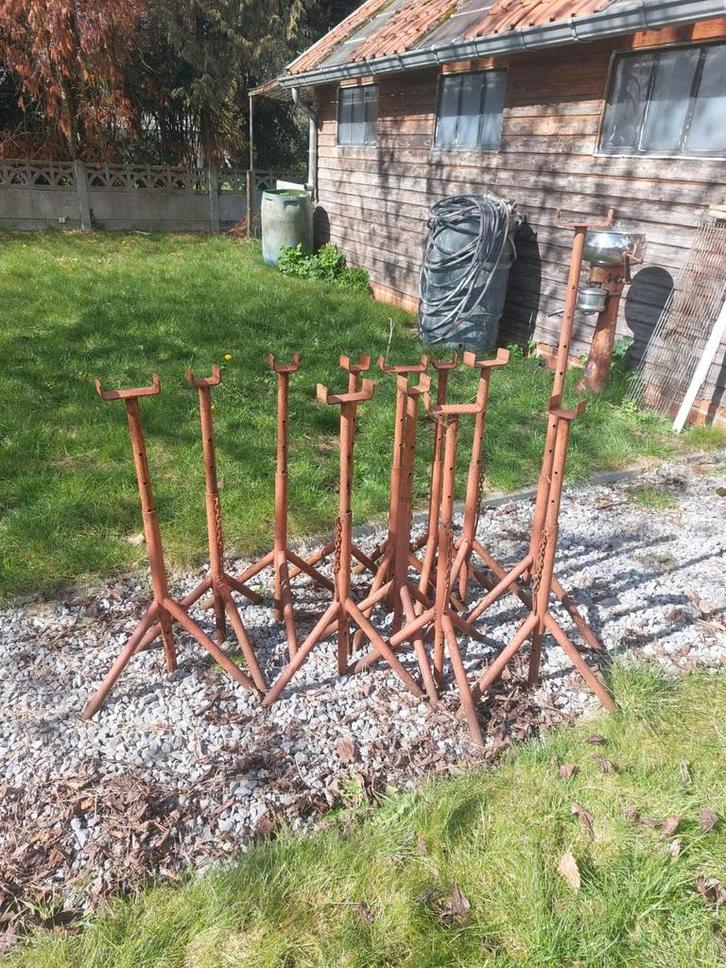 Stukadoors stellingvoetjes te koop plus 40 doka planken, Doe-het-zelf en Bouw, Overige Doe-Het-Zelf en Bouw, Ophalen