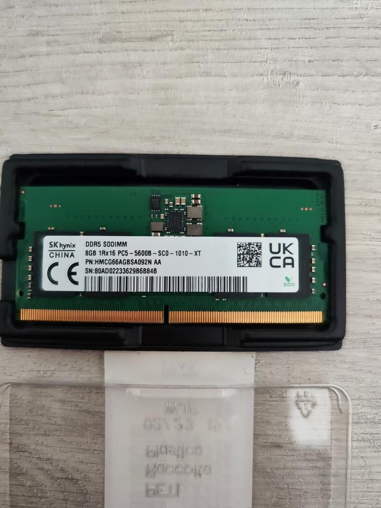 Verkoop van Sodimm DDR5- en DDR4 RAM-set voor laptop, 8 GB, Refurbished, Ophalen of Verzenden, DDR5