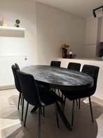 Eettafel met 6 bijpassende eetstoelen, Huis en Inrichting, Ophalen, Zo goed als nieuw