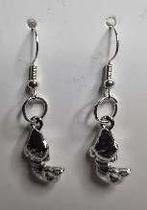 Boucles d'oreilles "Sirènes", Neuf, Argent, Envoi, Argent