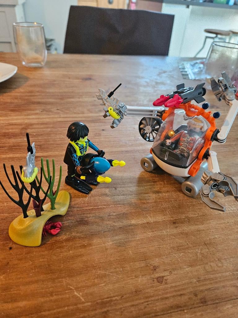 Playmobil Spy Team S.H.A.R.K.S. Onderwaterrobot 70003, Ophalen of Verzenden, Zo goed als nieuw, Complete set