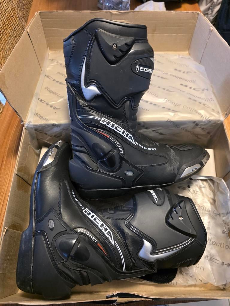 Botte de course Free Richa Boots Style Pro noire taille 46, Motos, Enlèvement