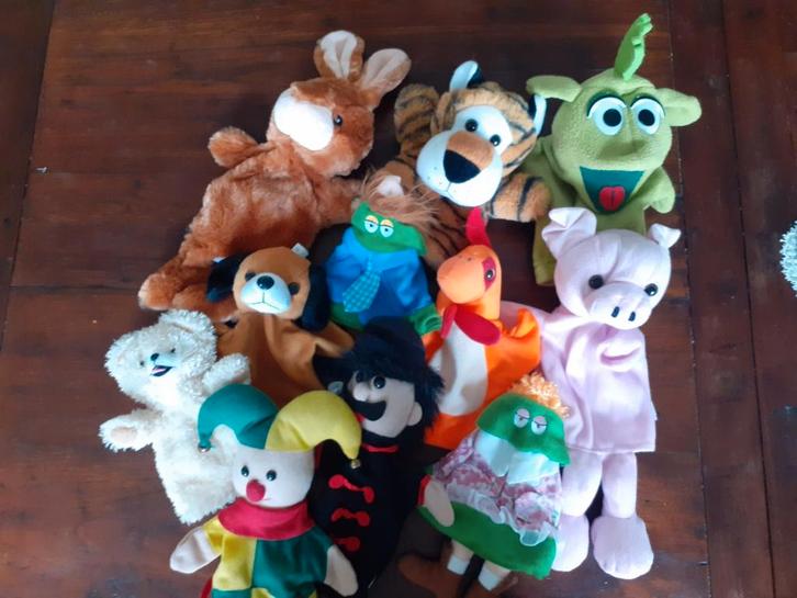 Zachte handpoppen poppenkastpoppen ( E ), Kinderen en Baby's, Speelgoed | Knuffels en Pluche, Ophalen of Verzenden