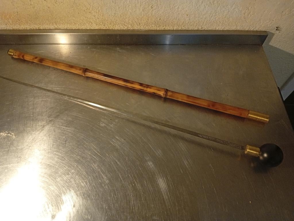 Rare canne à système fin 19 ème marque Toledo, Enlèvement