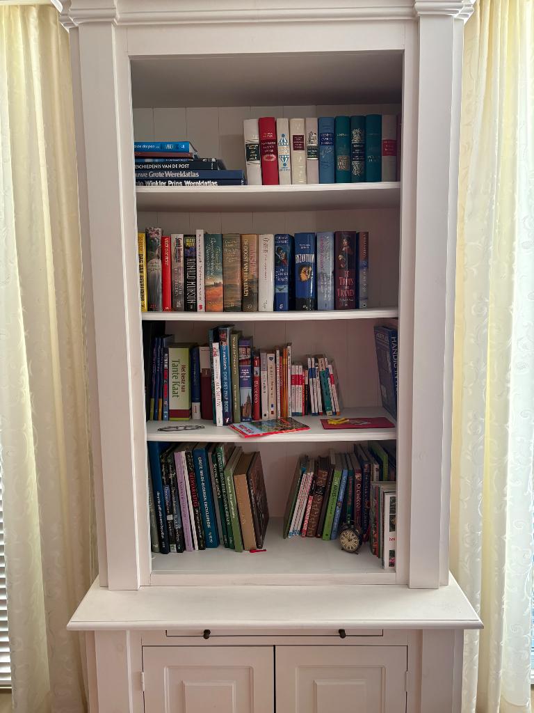 Boekenkast, Ophalen, 200 cm of meer, 50 tot 100 cm, Zo goed als nieuw