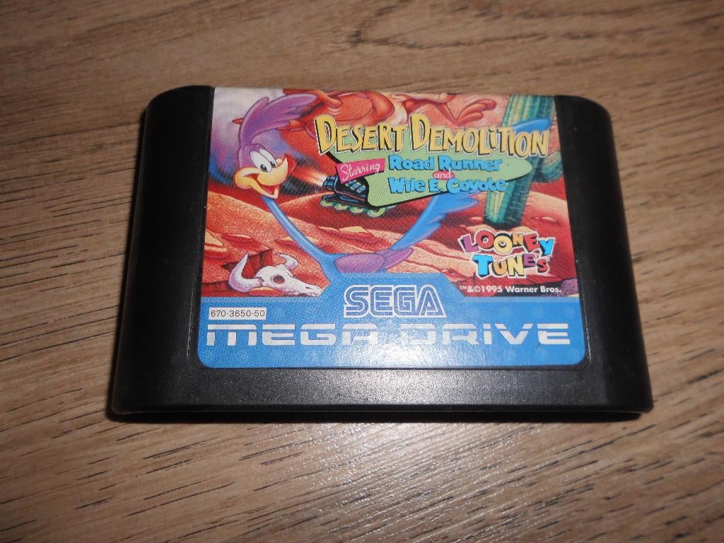 Spel op de SEGA Mega Drive-console „Desert Demolition”, Games en Spelcomputers, Ophalen of Verzenden, Mega Drive
