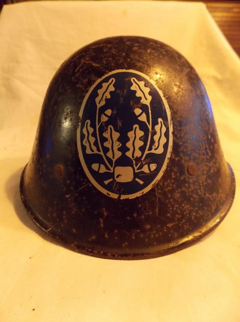 WWII Vlaamse wacht helm, Verzamelen, Militaria | Tweede Wereldoorlog, Ophalen of Verzenden, Landmacht, Helm of Baret