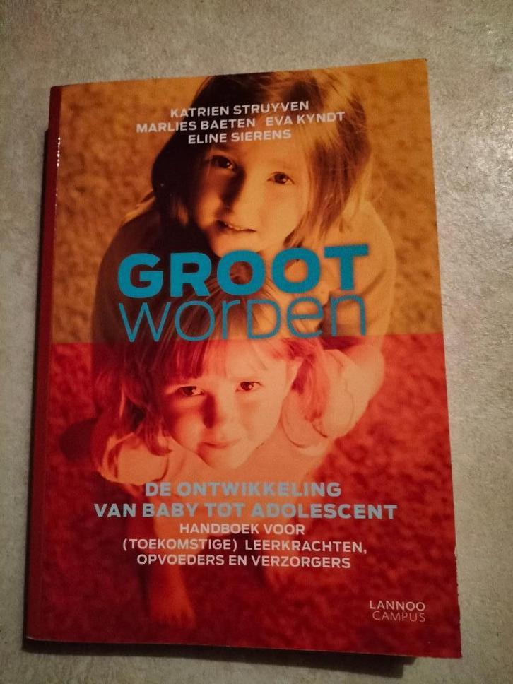 Groot worden – studieboek, Livres, Livres d'étude & Cours, Comme neuf, Enseignement supérieur, Enlèvement