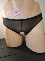 Zwarten doorzichtige herenslip met front opening, Kleding | Heren, Verzenden