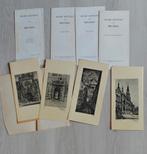 Historia prenten oude gevels Brussel, Ophalen, Gebruikt, Gebouw, Voor 1940