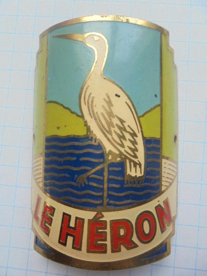 ancienne plaque de vélo le héron, Antiquités & Art, Curiosités & Brocante, Enlèvement ou Envoi