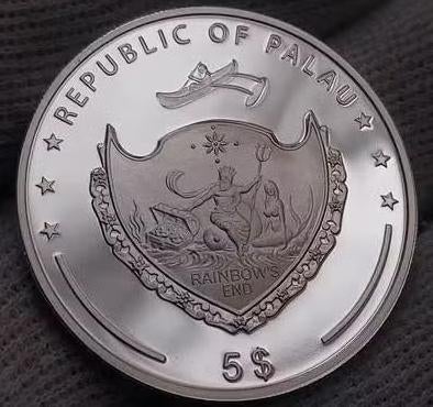 RARE / Piece de monnnaie / 5 Dollars / Palau / 2009 / 2500ex, Enlèvement ou Envoi, Amérique du Sud, Monnaie en vrac, Argent