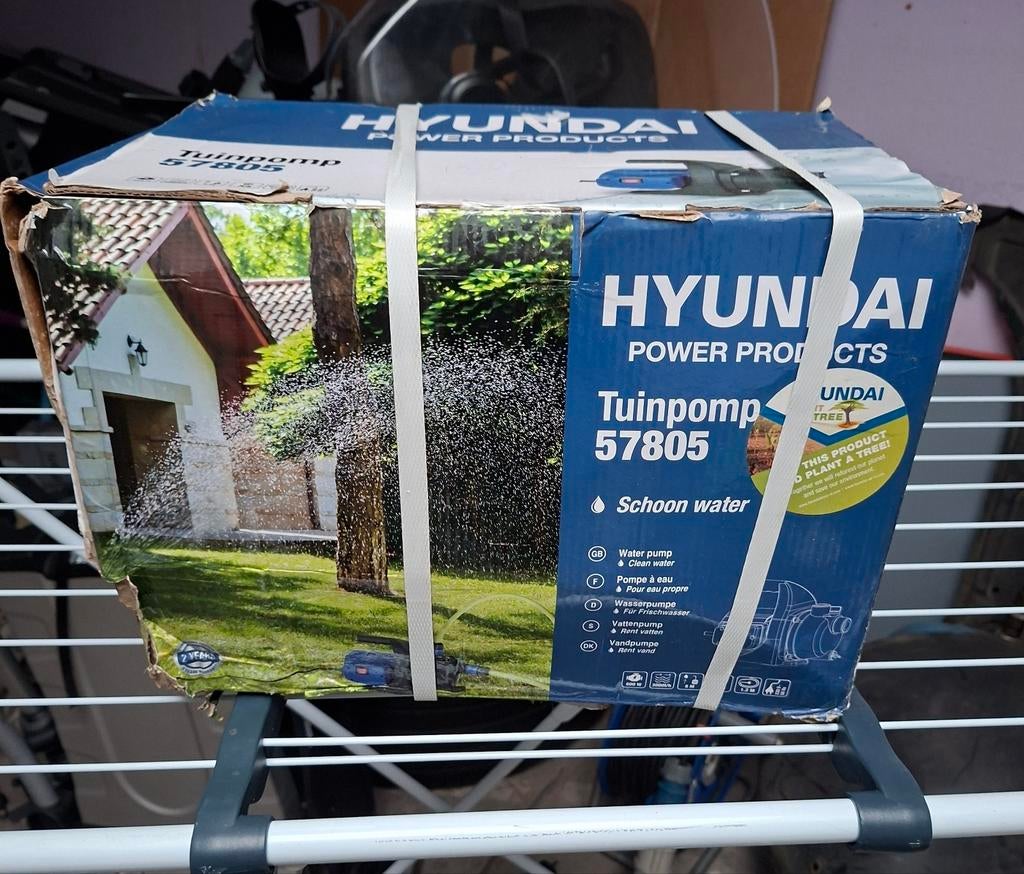 Nieuwe Hyundai waterpomp allround 600W, Tuin en Terras, Schuttingen, Ophalen