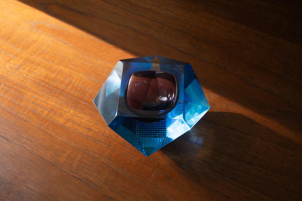 Cendrier Flavio Poli Murano bleu, Cendrier, Enlèvement ou Envoi