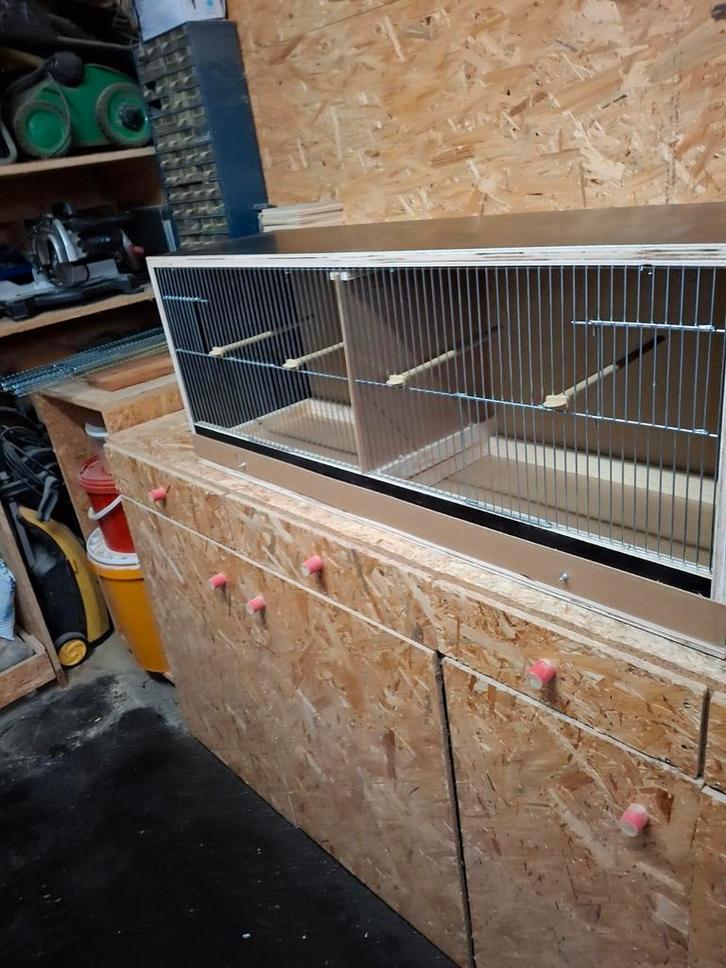 Nieuw vogelkooi, Animaux & Accessoires, Oiseaux | Cages & Volières, Neuf, Cage d'élevage, Bois, Enlèvement