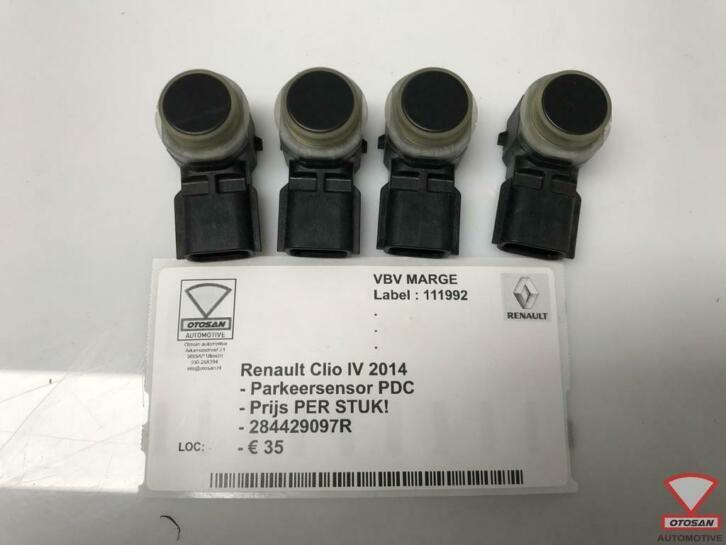 renault clio iv 2014 pdc parkeersensor pdc 284429097r, Auto-onderdelen, Overige Auto-onderdelen, Renault, Gebruikt