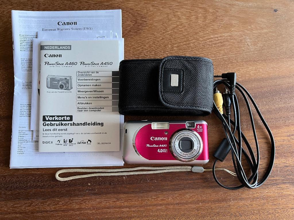 Appareil photo numérique compact PowerShot A430 avec étui, TV, Hi-fi & Vidéo, Enlèvement ou Envoi, Canon, 4 à 7 fois, Compact