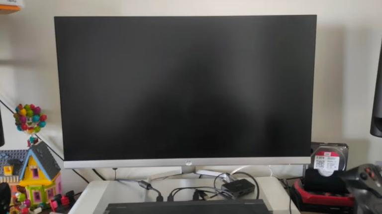 HP 27fw monitor, Computers en Software, Desktop Pc's, Gebruikt, Onbekend, Ophalen