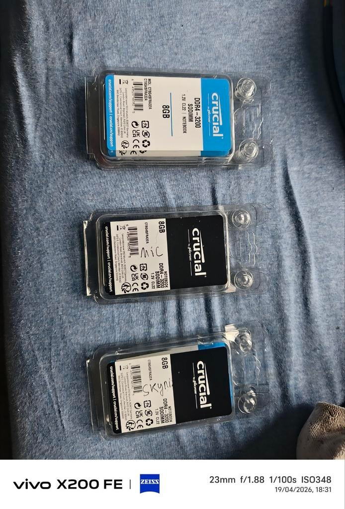 RAM LAPTOP AND PC, Informatique & Logiciels, Cartes réseau, Enlèvement ou Envoi