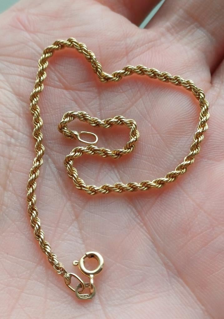 bracelet en or 18 carats, Bijoux, Sacs & Beauté, Colliers, Enlèvement ou Envoi, Or, Or