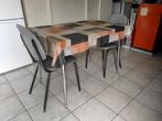 Keukentafel + 2 stoelen, Huis en Inrichting, Ophalen, Gebruikt
