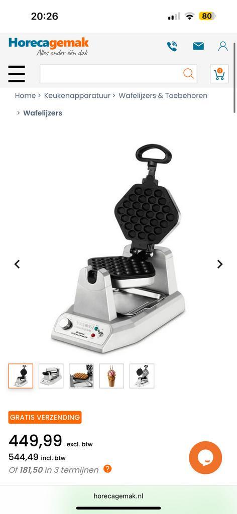 Bubble en lolly wafelijzer, Elektronische apparatuur, Wafelijzers, Zo goed als nieuw, Ophalen