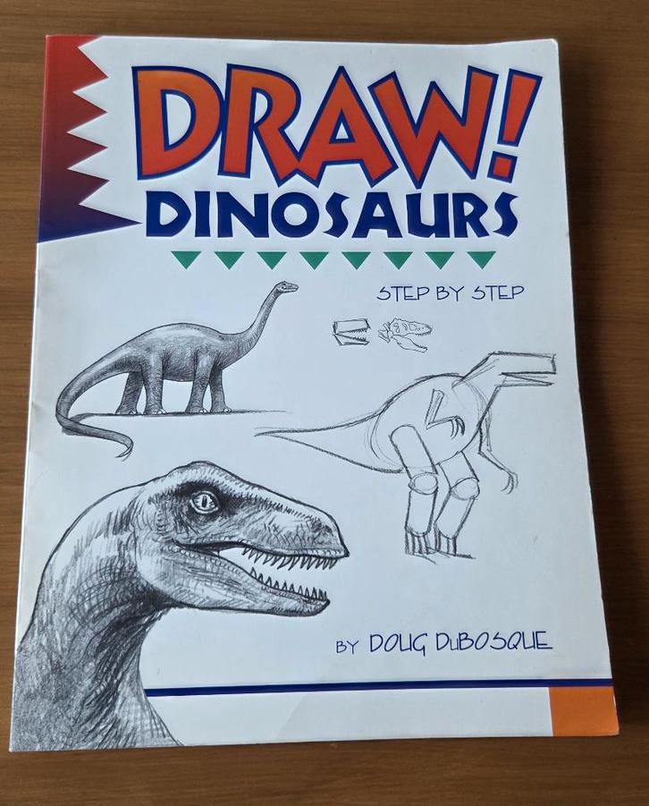 boek Draw Dinosaurs Step by step, Boeken, Hobby en Vrije tijd, Gelezen, Tekenen en Schilderen, Geschikt voor kinderen, Ophalen of Verzenden