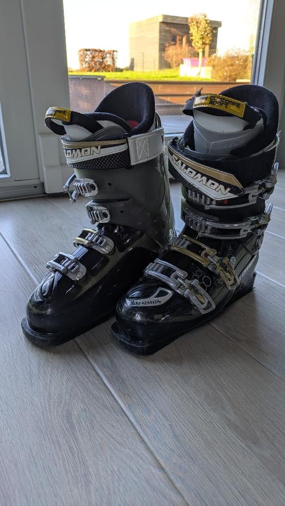Bottes de ski Salomon 25.5 (taille Euro 40 1/3), Enlèvement ou Envoi, Salomon, Utilisé, Chaussures