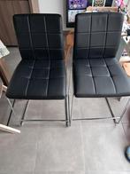 2 barstoelen Weba - zwart imitatieleer, Enlèvement