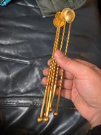 5 koperen barlepels, Hobby & Loisirs créatifs, Costumes, Matériel de théâtre & Jeux de rôle, Enlèvement ou Envoi, Comme neuf