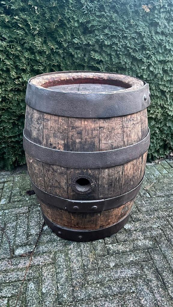 Oud houten biervat J.A. Corman, Brouwerij Het Hert (Vlijmen), Collections, Marques de bière, Utilisé, Autres types, Autres marques