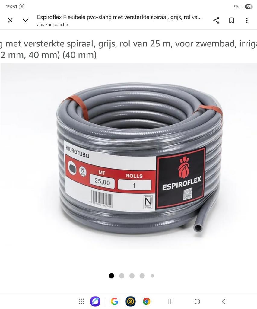 Tuyaux d'aspiration diamètre 40 mm 50 mètres à Houthalen Nie, Enlèvement