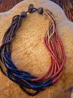 Collier perlé en bois multicolore, Enlèvement ou Envoi, Neuf, Autres matériaux